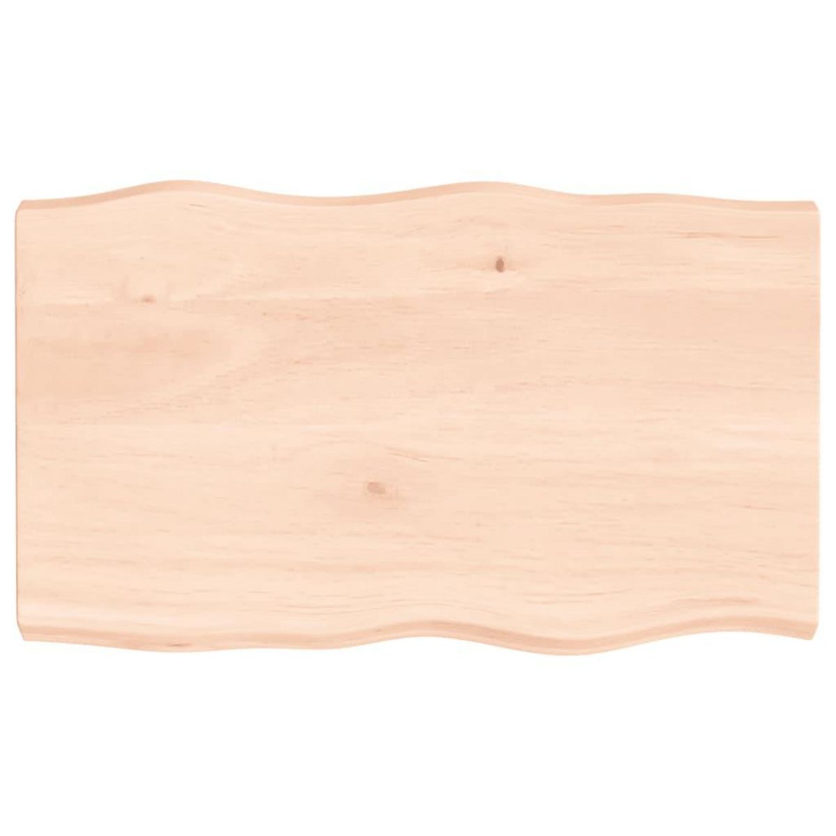 VIDAXL Dessus de table bois massif non traite bordure assortie
