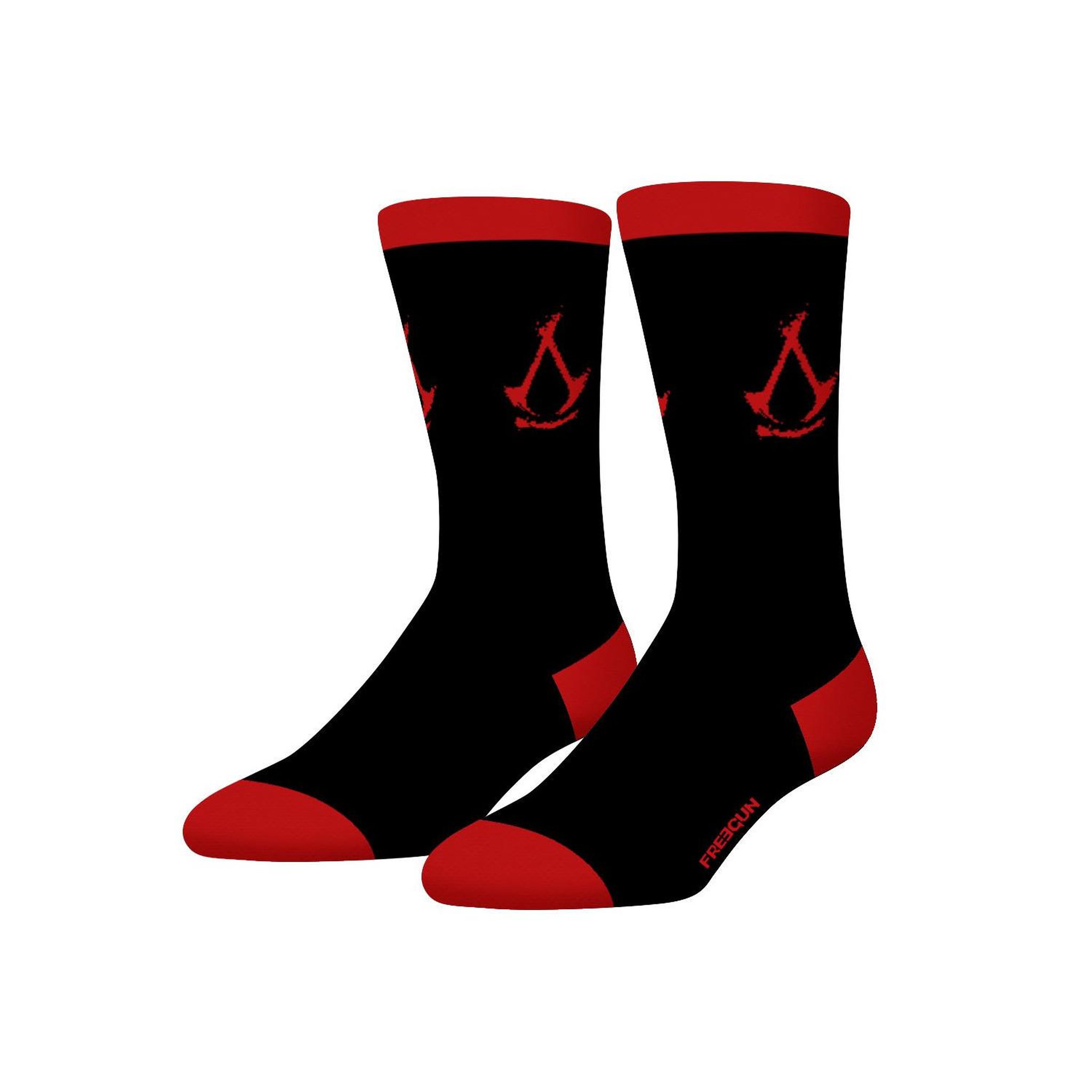 Voir la diapositive 6 : FREEGUN Lot de 4 paires de chaussettes homme Assassin'S Creed