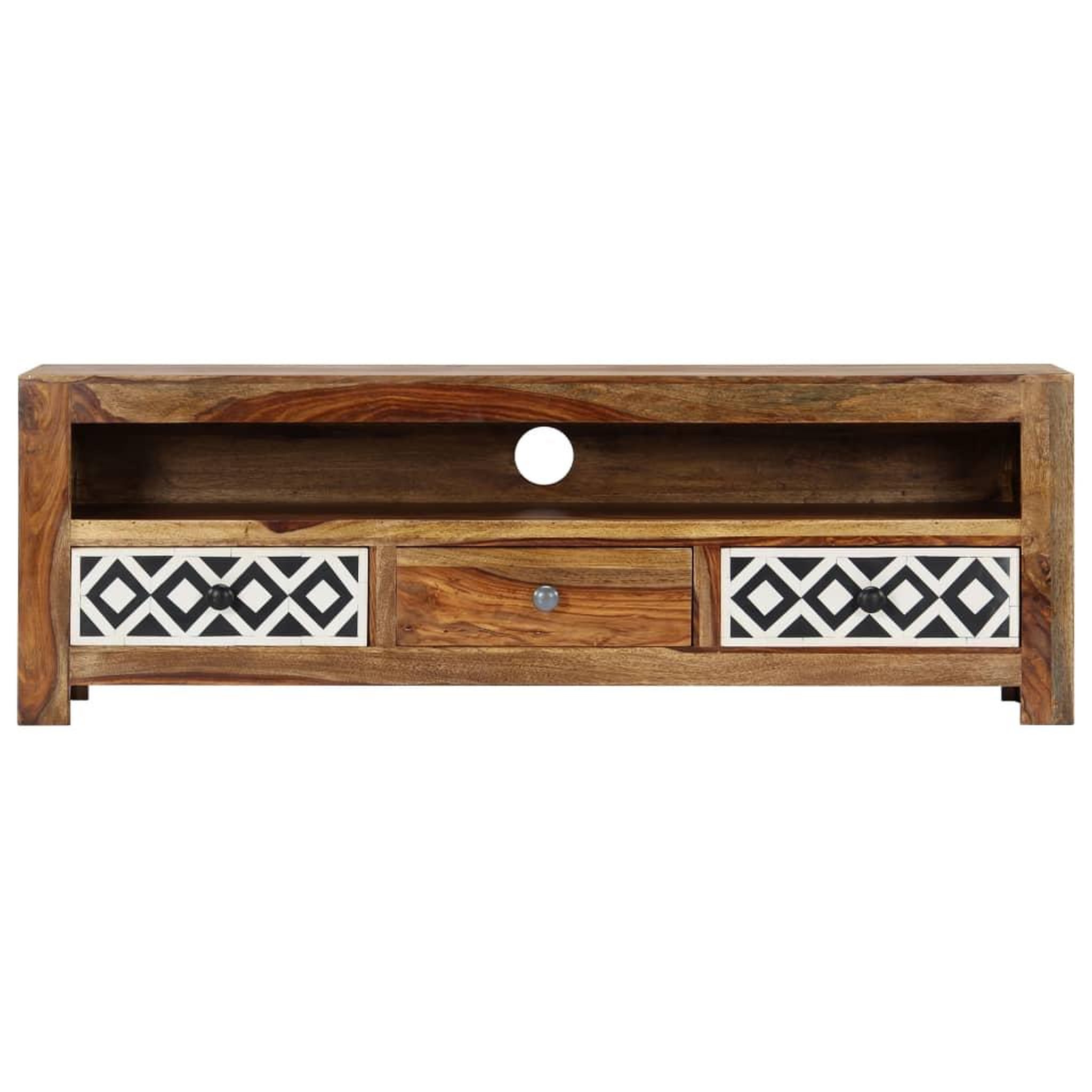Voir la diapositive 3 : VIDAXL Meuble tv 120x30x40 cm bois de sesham solide