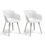 Voir la diapositive 1 : Keter Keter Chaises d'exterieur Akola lot de 2 Blanc