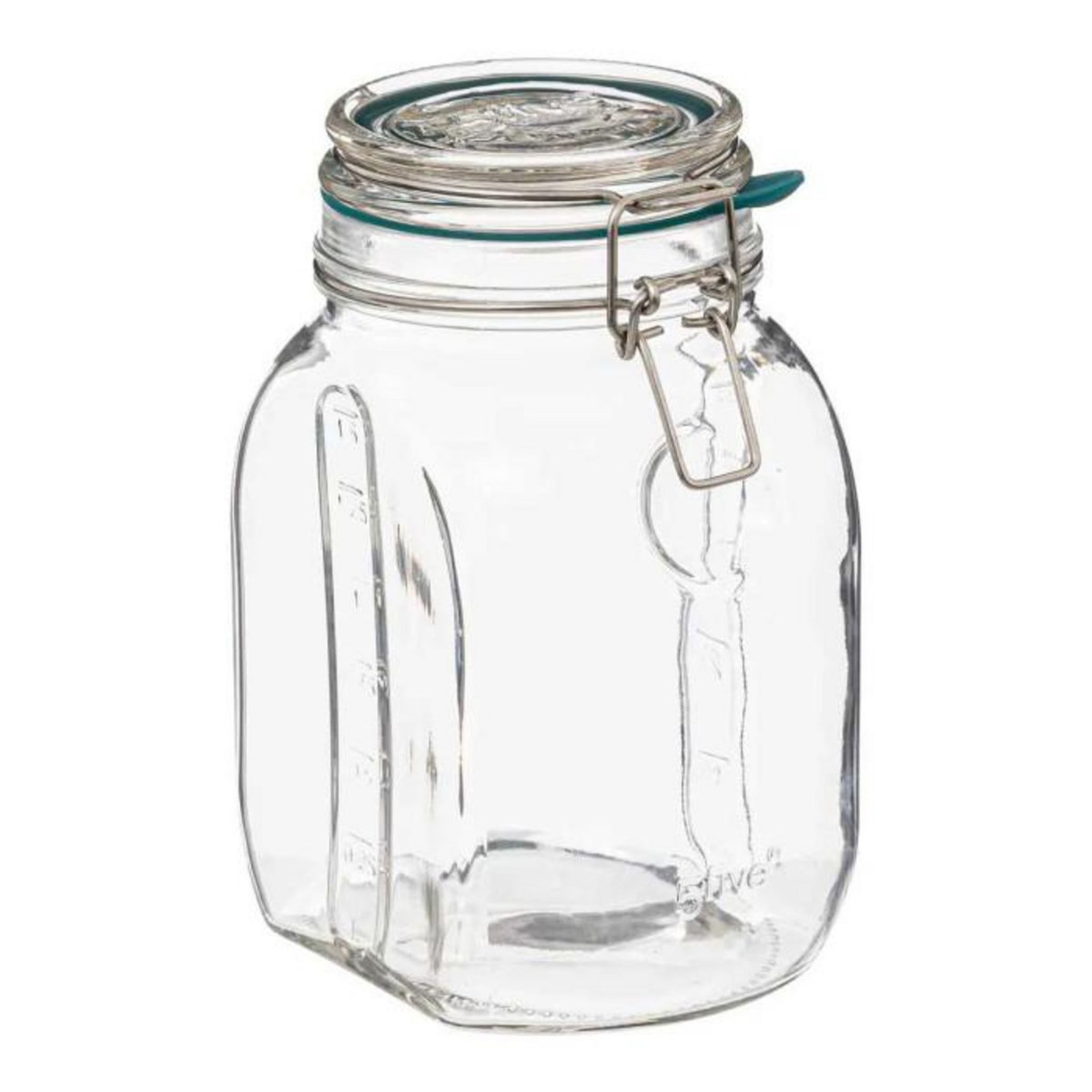 FIVE Bocal en Verre Gradué  Jarro  1,5L Transparent