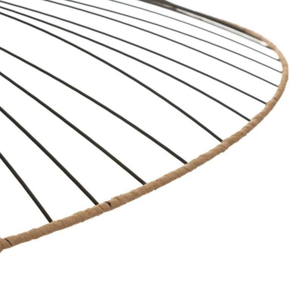 ATMOSPHERA Suspension filaire  Alara  en métal noir Diamètre 70 cm Atmosphera