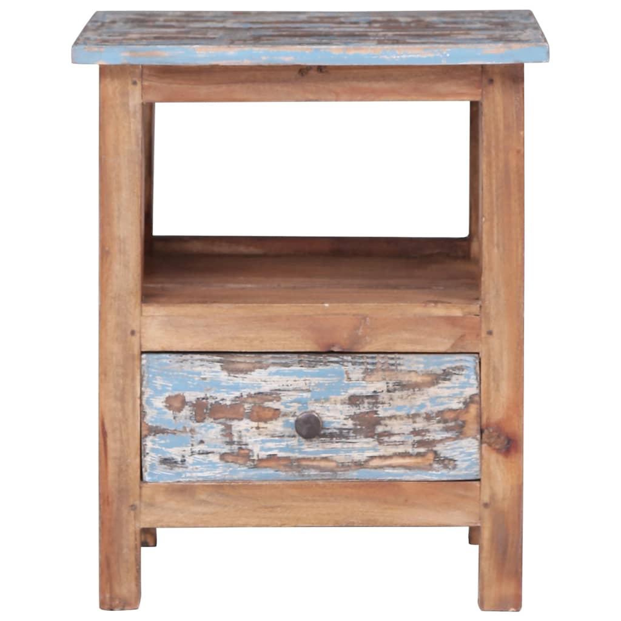 Voir la diapositive 4 : VIDAXL Table de chevet 41x30x50 cm bois d'acajou massif