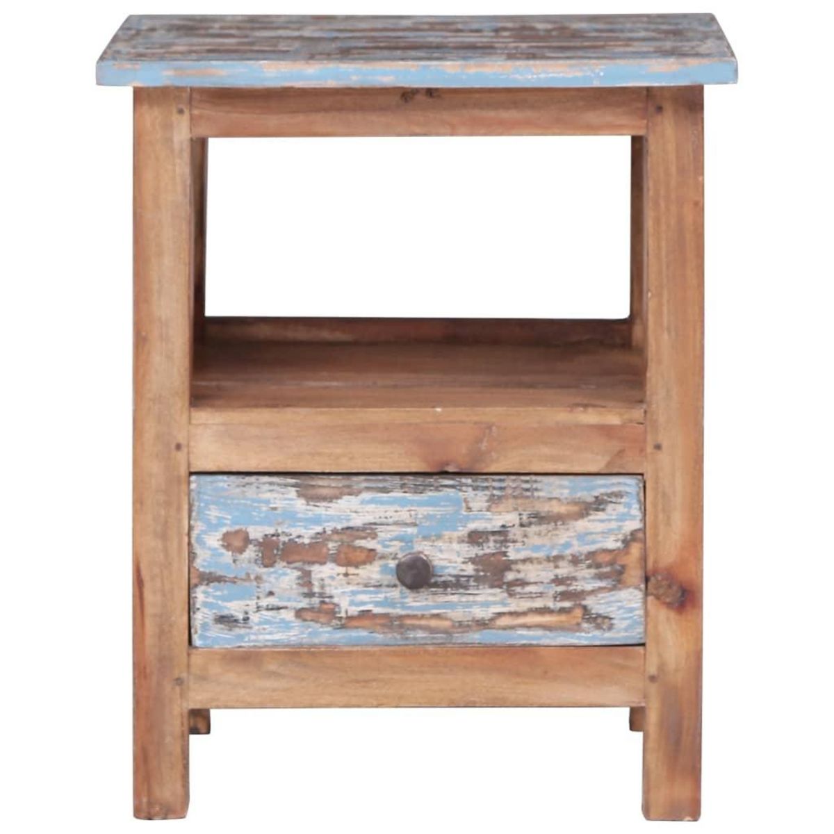 VIDAXL Table de chevet 41x30x50 cm bois d'acajou massif