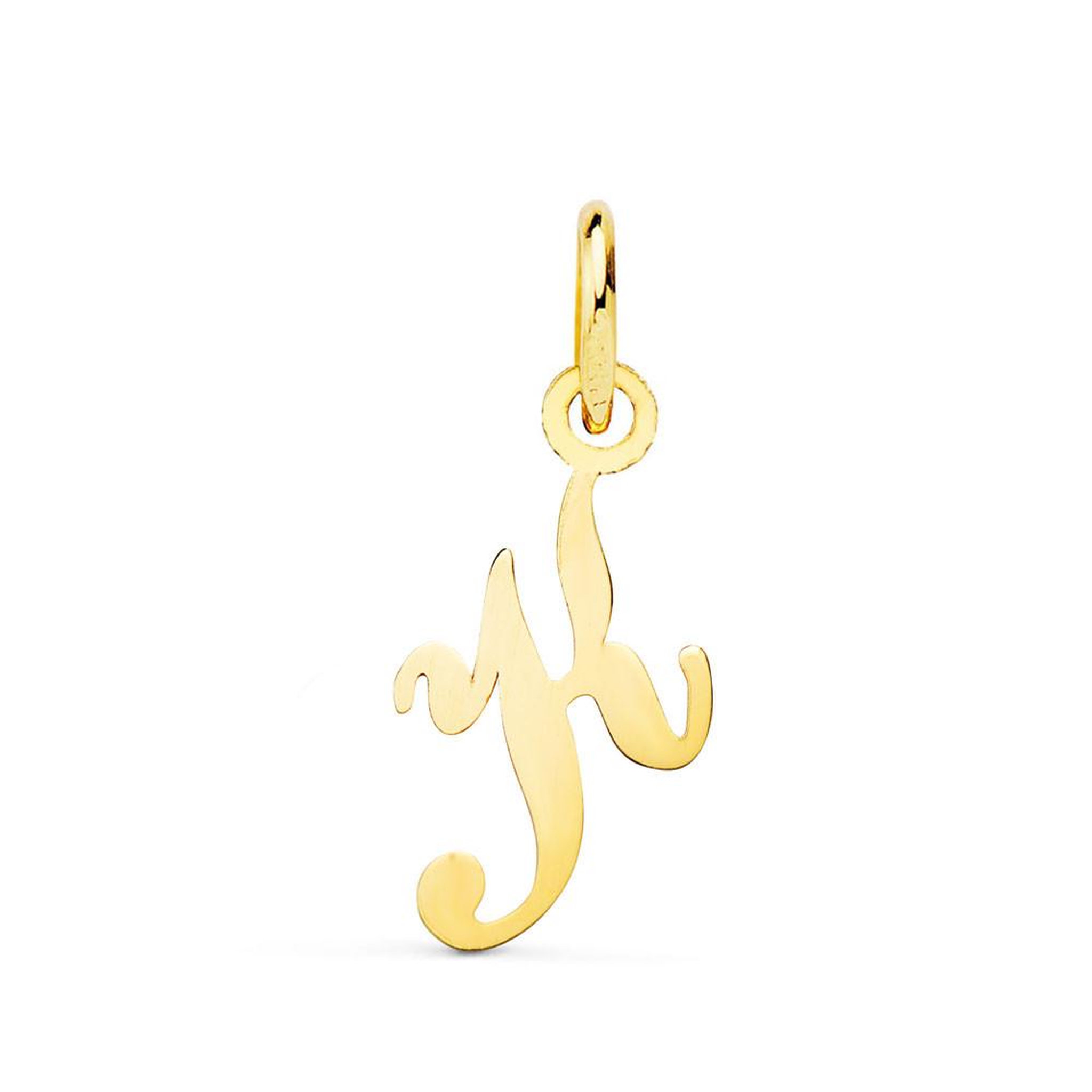 L'ATELIER D'AZUR Pendentif Lettre  K  Or 750 Jaune - Chaine Offerte