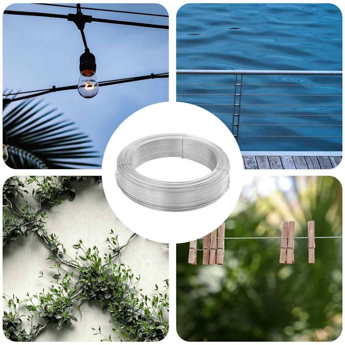 VIDAXL Fil de liaison de cloture 250 m 1,4 mm Acier