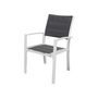 Voir la diapositive 2 : Habitat et Jardin Fauteuil jardin Alu/Textilène  Brazil / Canaries  - Phoenix - blanc / gris foncé