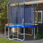 Voir la diapositive 2 : HOMCOM Couvre-ressort trampoline dia. 244 cm PVC PE haute densité rembourrage 15 mm multicolore