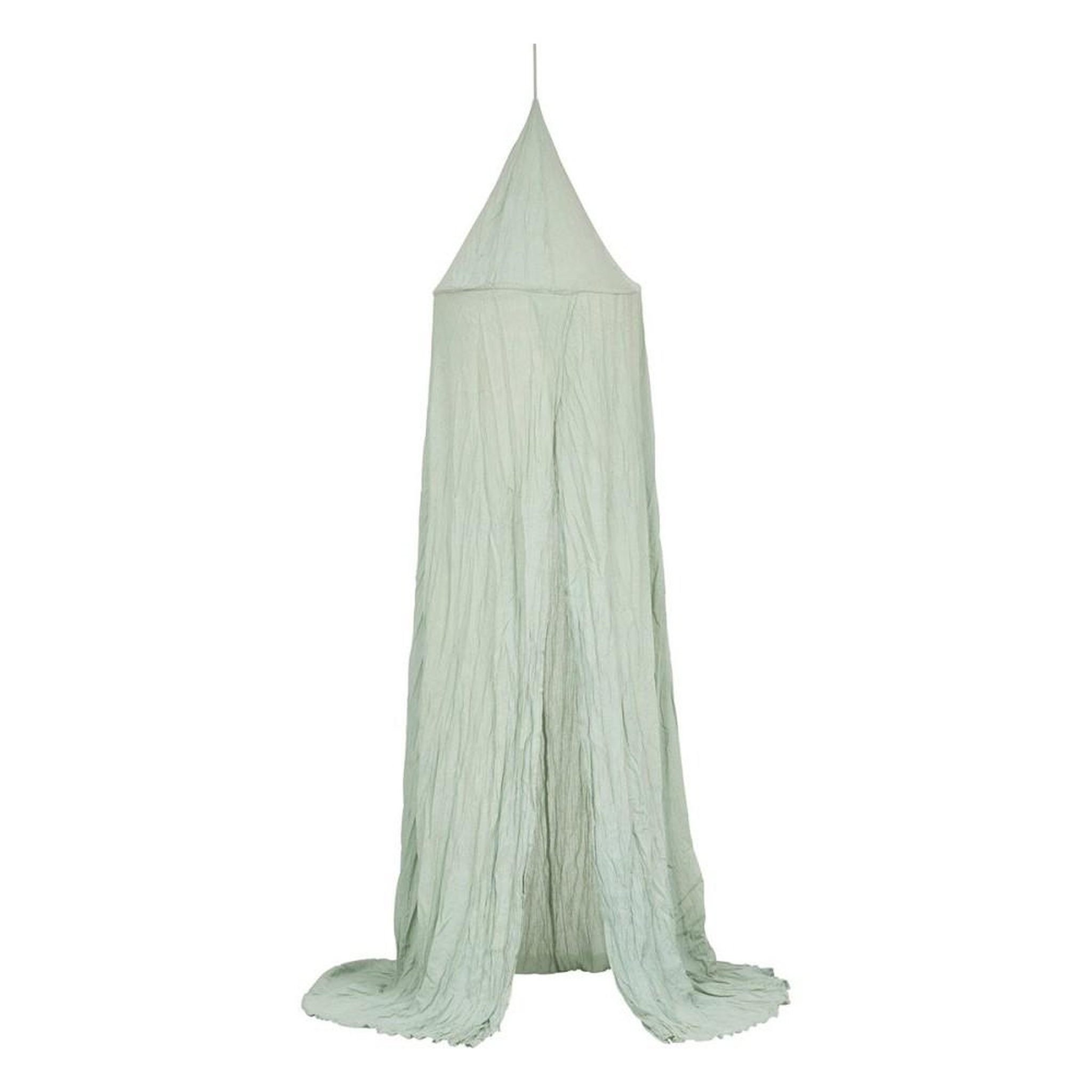 ATMOSPHERA Ciel de lit double gaze de coton vert