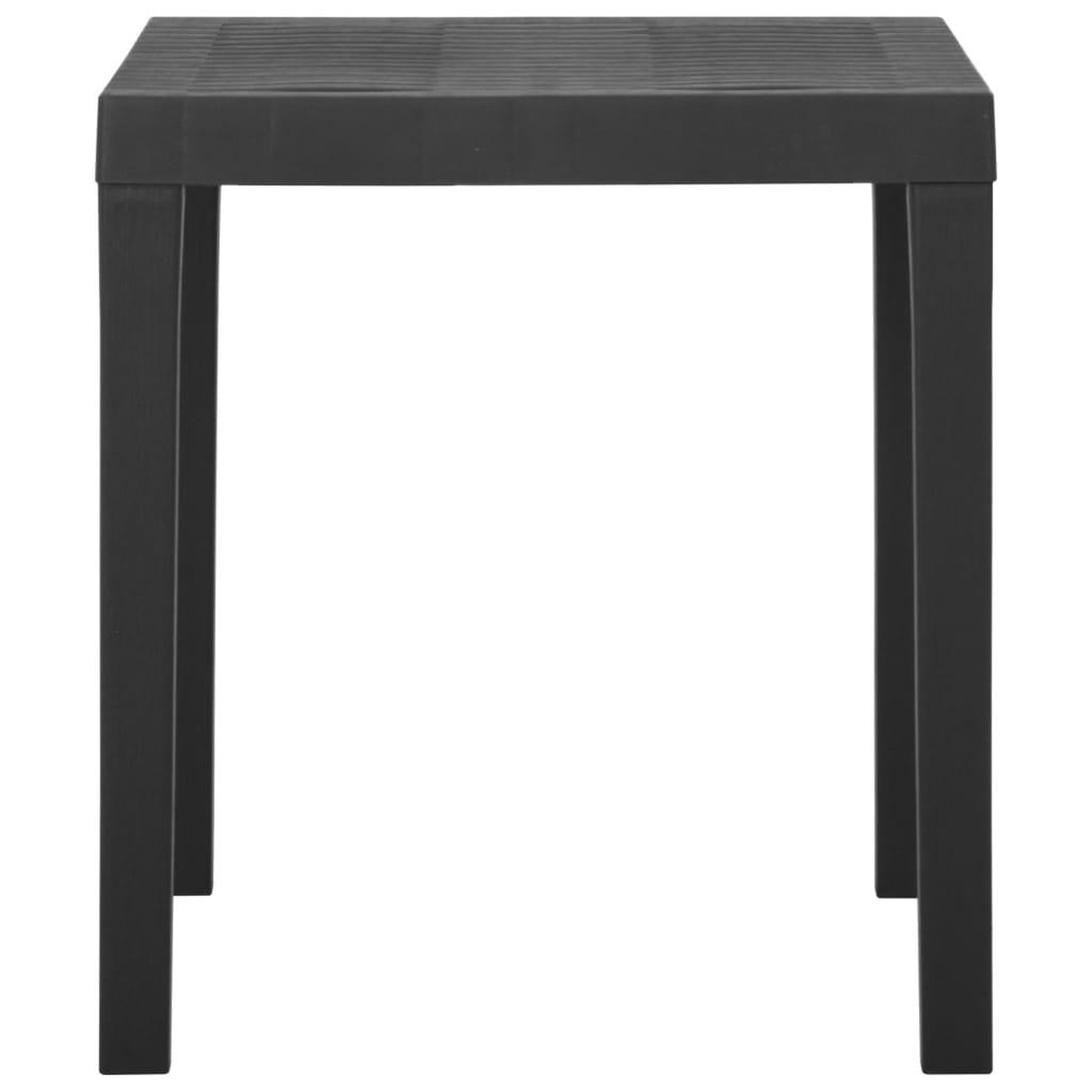 Voir la diapositive 3 : VIDAXL Table de jardin Gris 79x65x72 cm Plastique