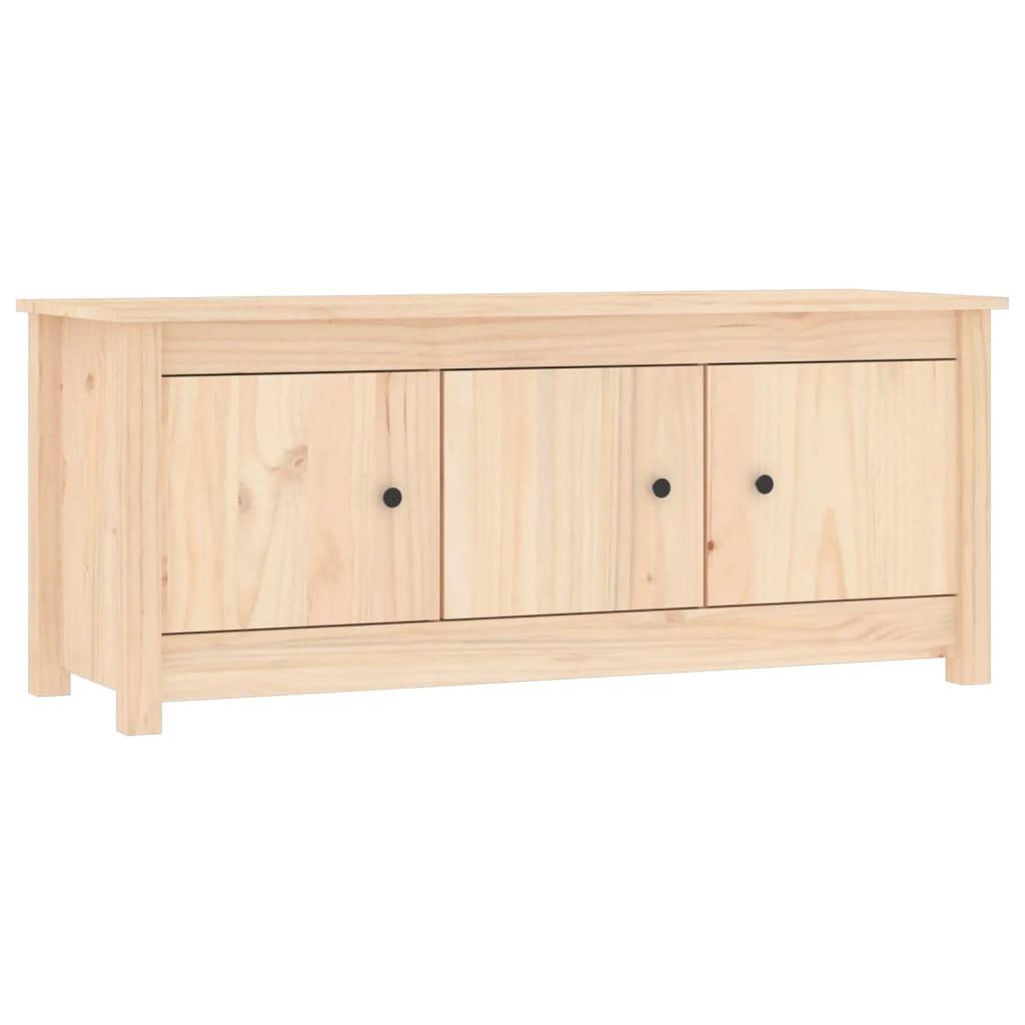 Voir la diapositive 2 : VIDAXL Armoire a chaussures 110x38x45,5 cm Bois de pin massif