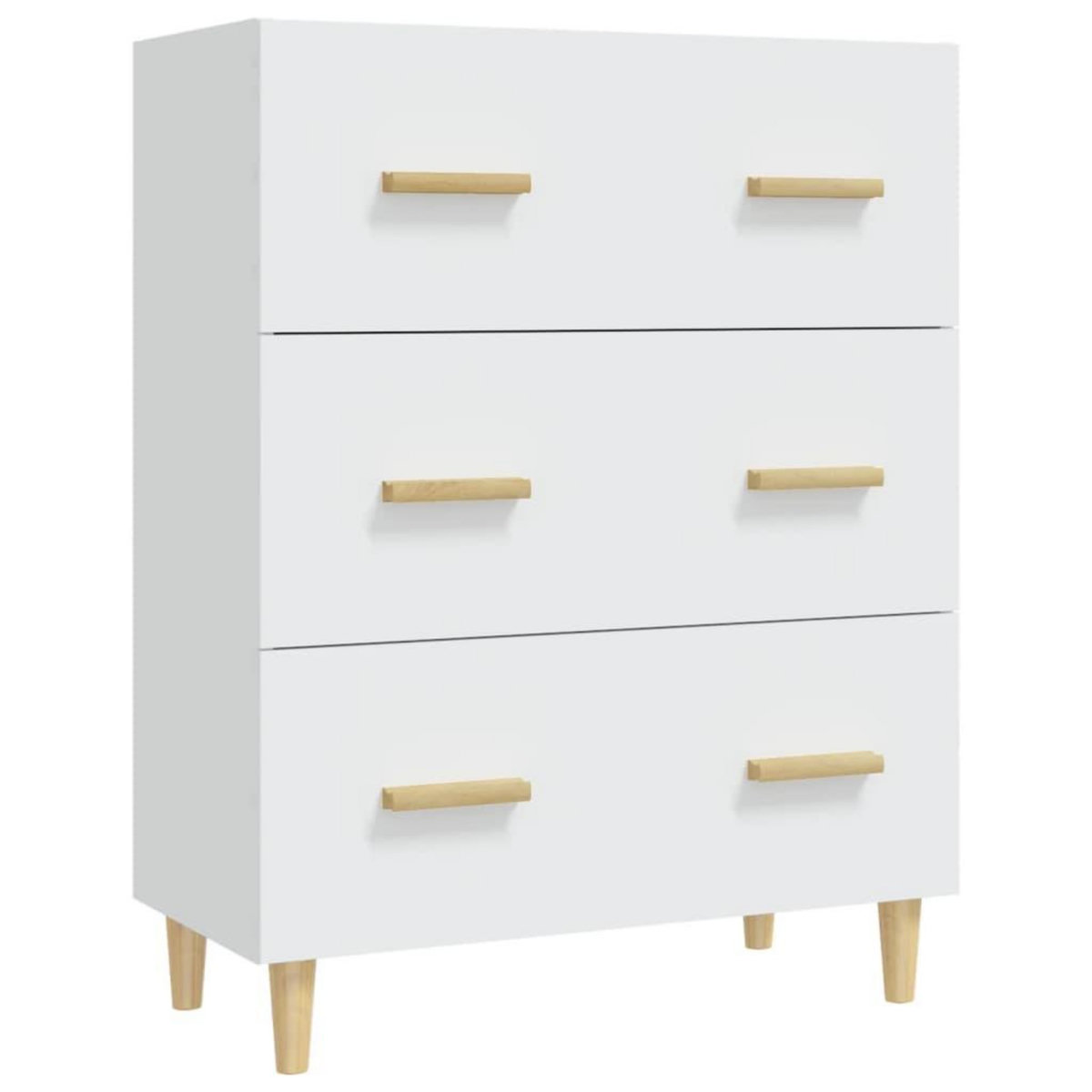 VIDAXL Buffet Blanc 70x34x90 cm Bois d'ingenierie