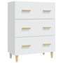 Voir la diapositive 2 : VIDAXL Buffet Blanc 70x34x90 cm Bois d'ingenierie