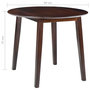 Voir la diapositive 6 : VIDAXL Table de salle a manger ronde a abattant MDF Marron