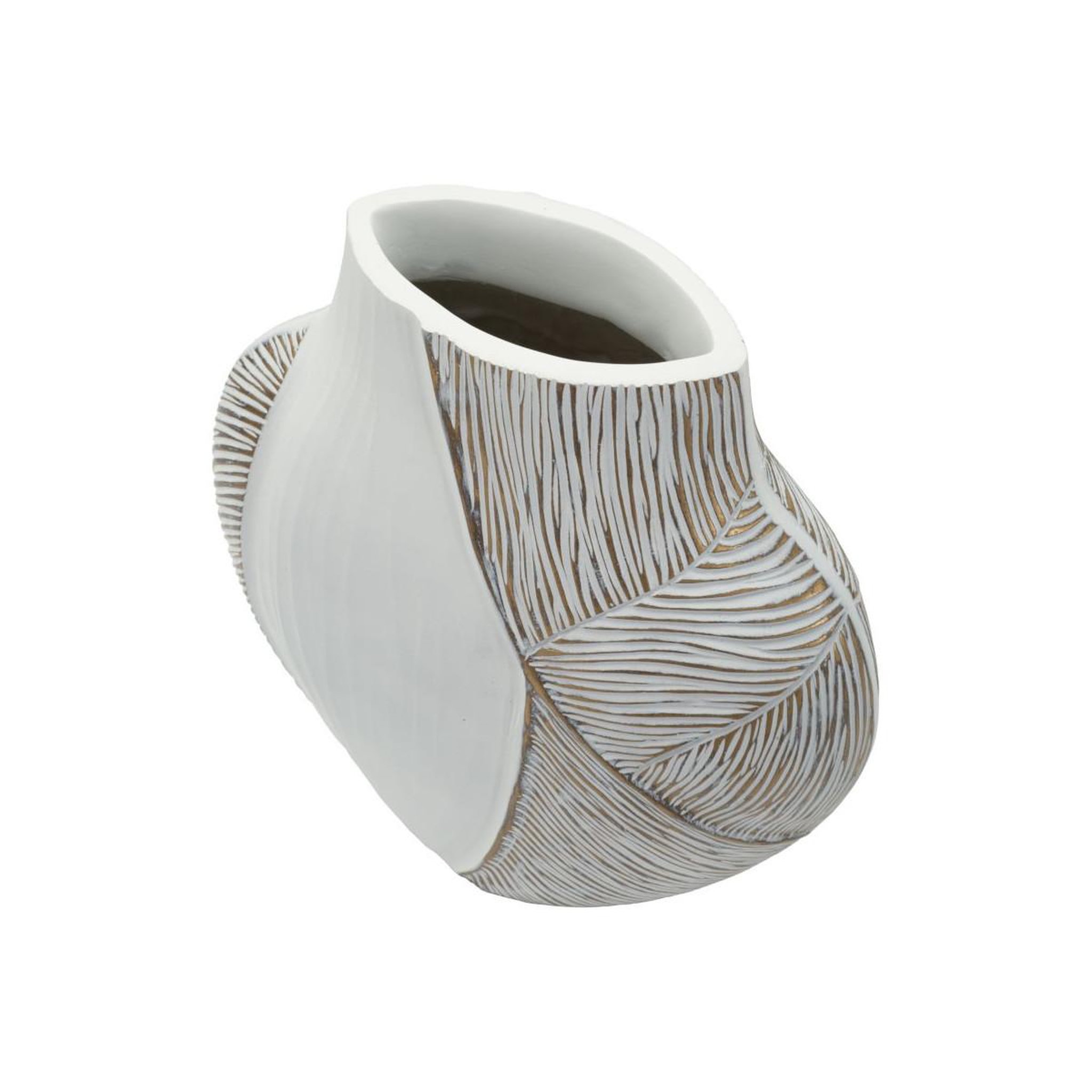 Voir la diapositive 2 : Paris Prix Vase design  hochi  31cm blanc