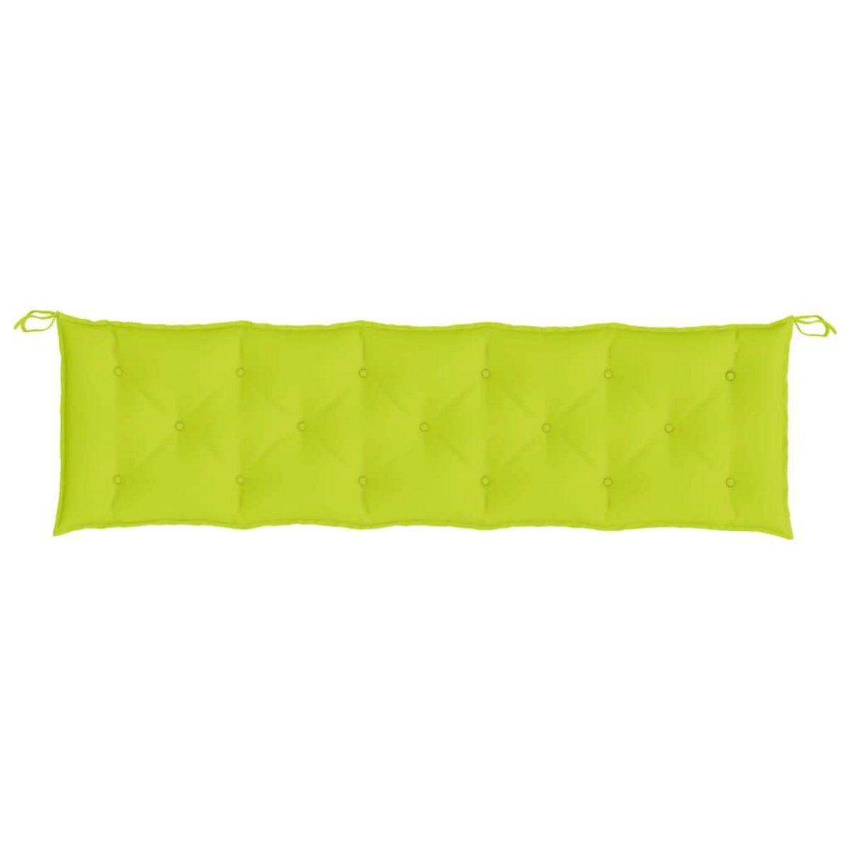 VIDAXL Coussin de banc de jardin vert brillant 180x50x7cm tissu oxford