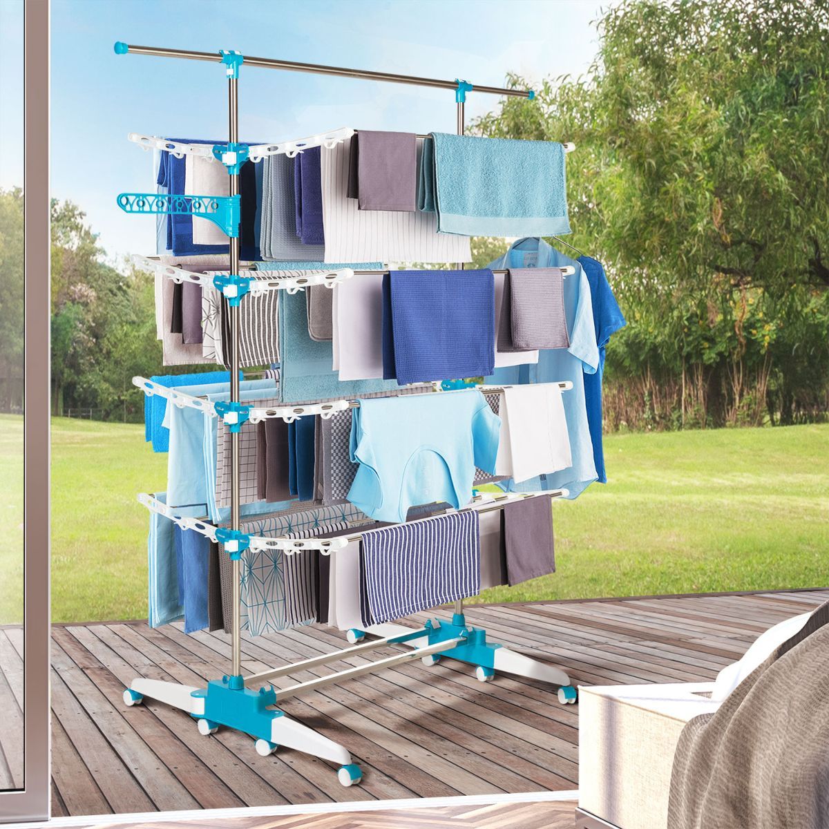 Idomya E. Séchoir PERFECTA 4 niveaux - 40M d'étendage 