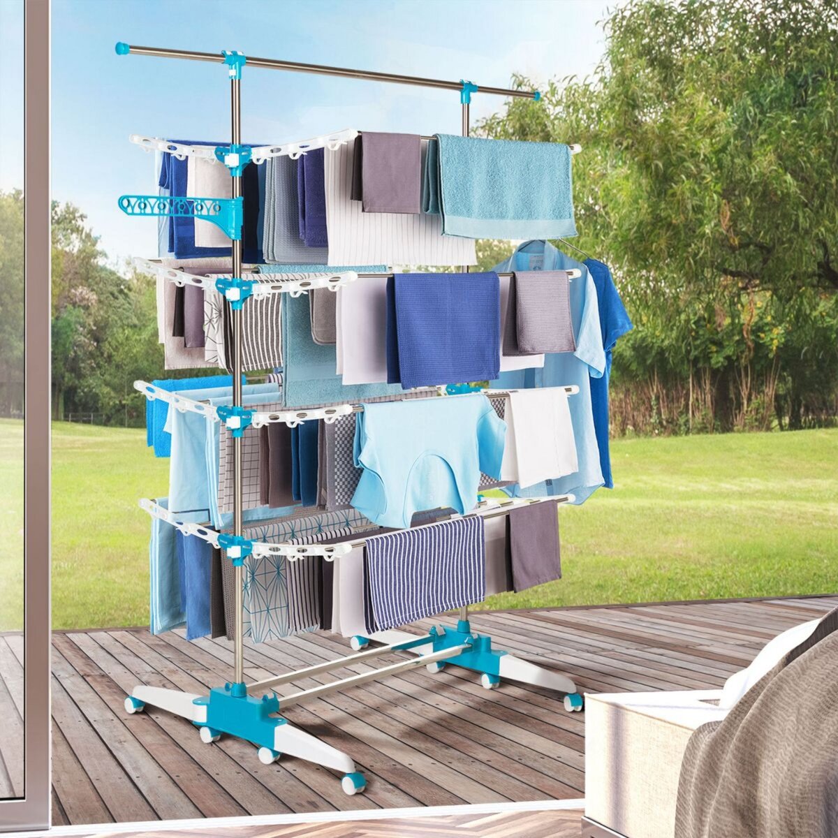 Idomya E. Séchoir PERFECTA 4 niveaux - 40M d'étendage 