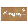 Voir la diapositive 5 : VIDAXL Decoration murale jardin 105x55 cm acier corten design d'oiseau
