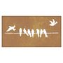 Voir la diapositive 5 : VIDAXL Decoration murale jardin 105x55 cm acier corten design d'oiseau