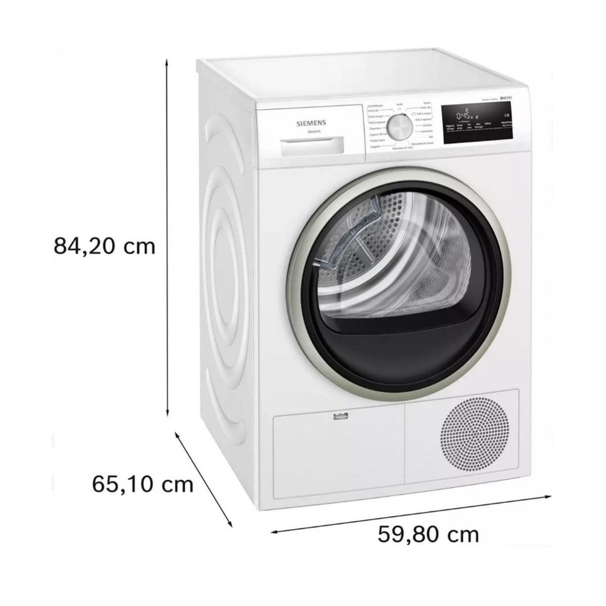 Siemens Sèche-linge pompe à chaleur 60cm 8kg blanc - WT45HV15FR