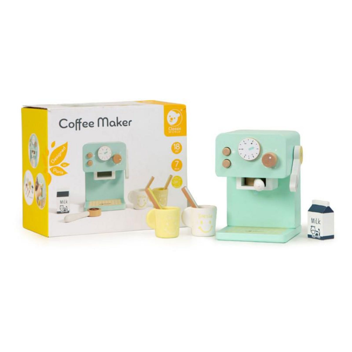 CLASSIC WORLD Classic World Wooden Coffee Maker, 7pcs. 50560