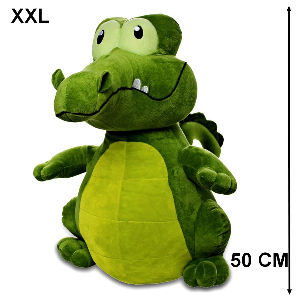  Grande peluche Crocodile 50 cm vert jouet