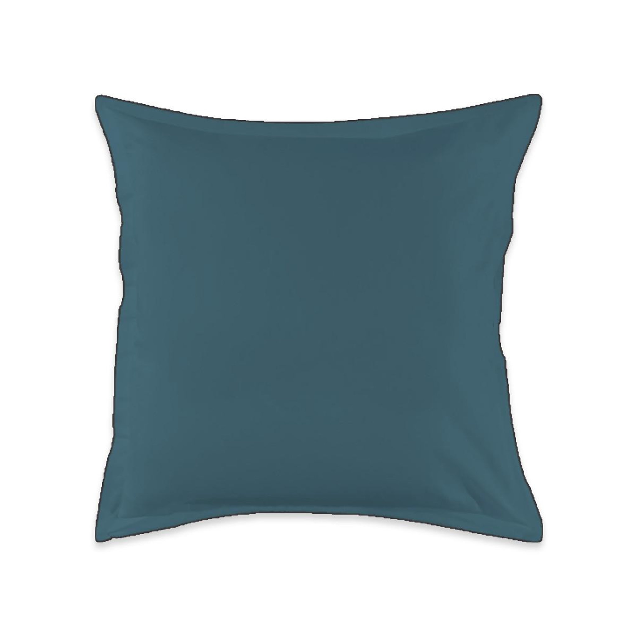 Voir la diapositive 4 : FUTURE HOME Lot de 2 taies d'oreiller unies en coton finition bourdon