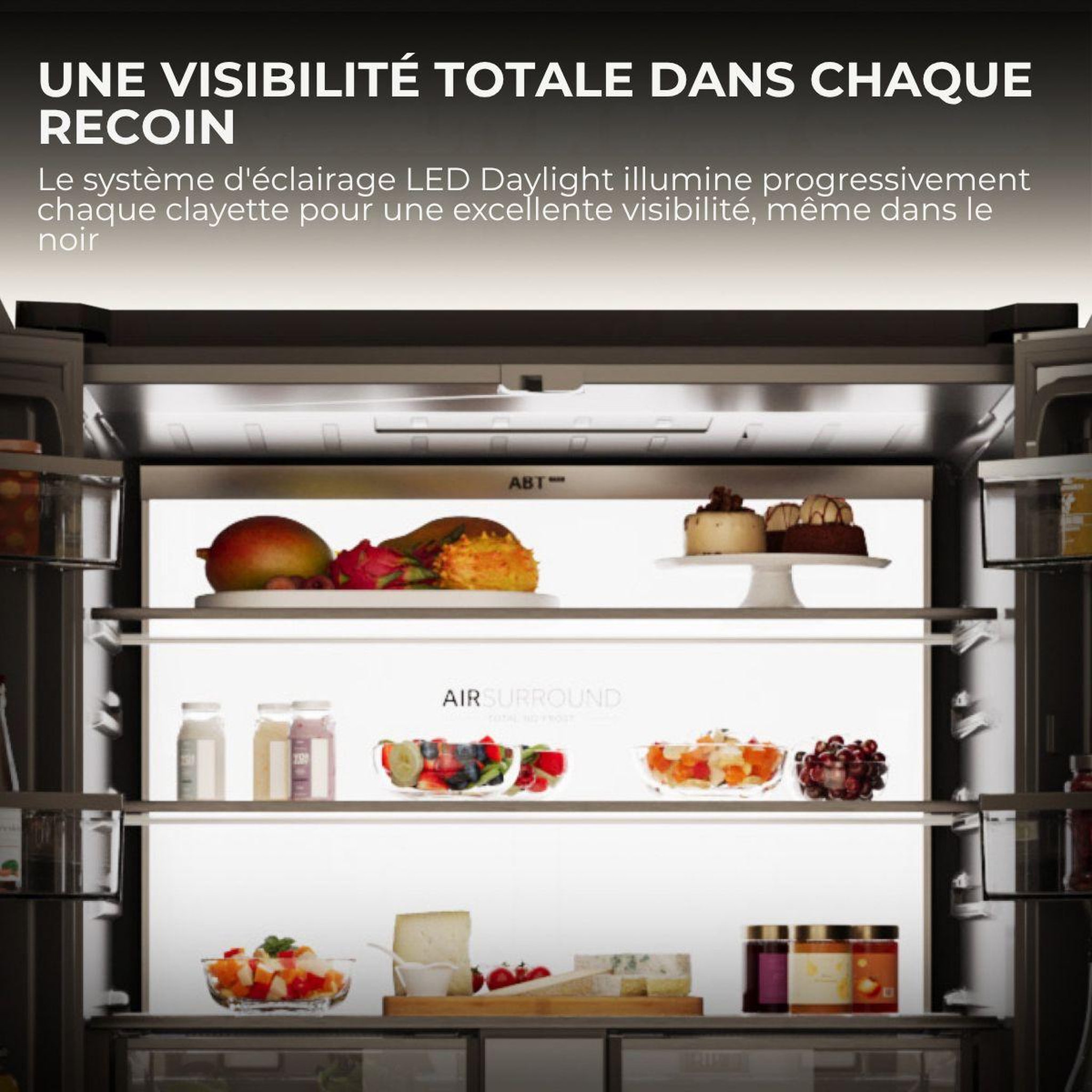 Voir la diapositive 5 : HAIER Réfrigérateur multi portes hcw99f18dimb nutribank