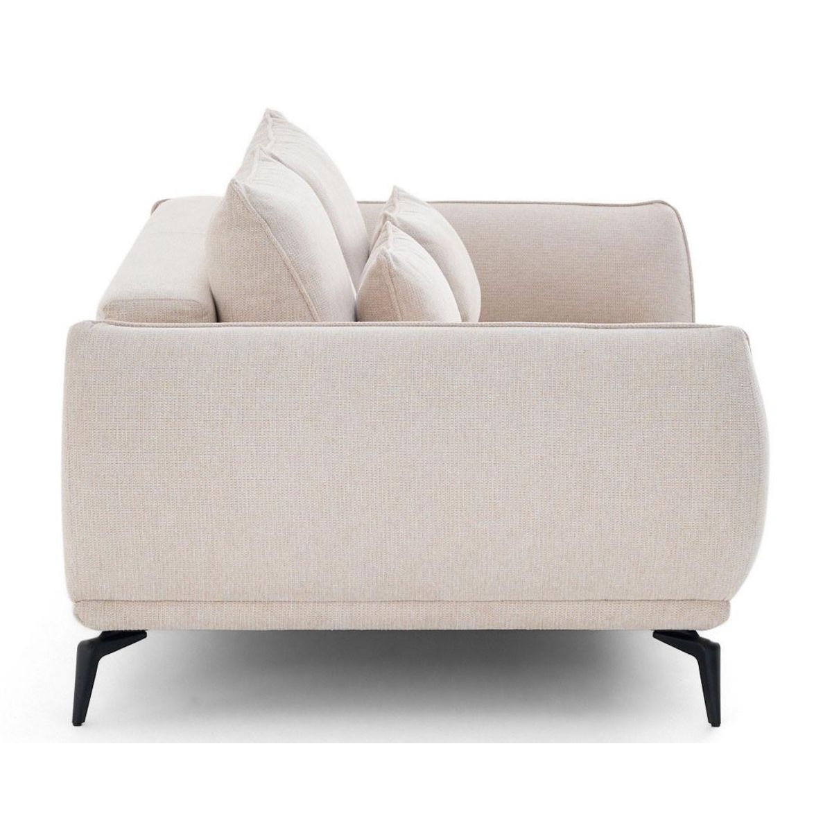 LISA DESIGN Arica - canapé droit 2 places en tissu texturé