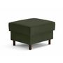 Voir la diapositive 4 : LISA DESIGN Jake - pouf en velours côtelé - pieds bois foncé
