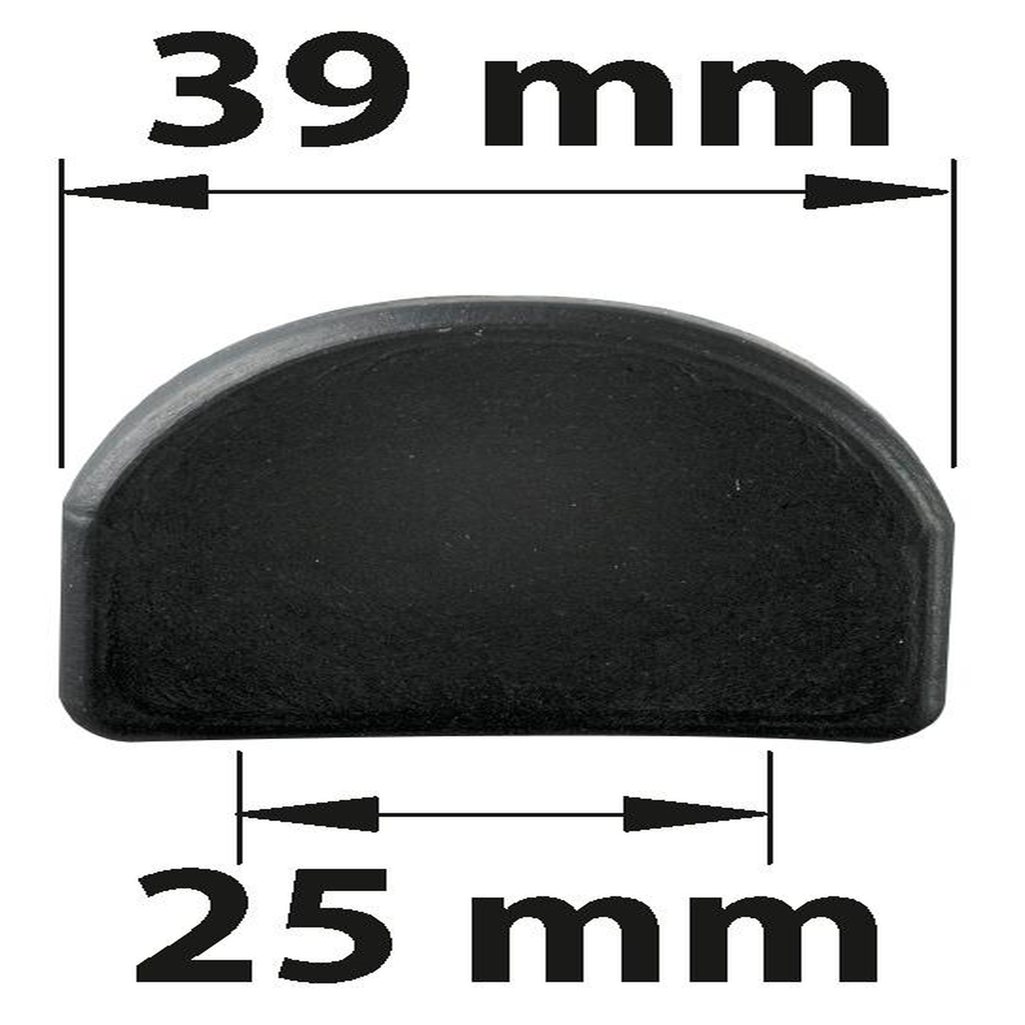 CENTRALE BRICO Lot de 2 protecteurs de butée plastique plastifié, H.35 x L.40 x P.6 mm