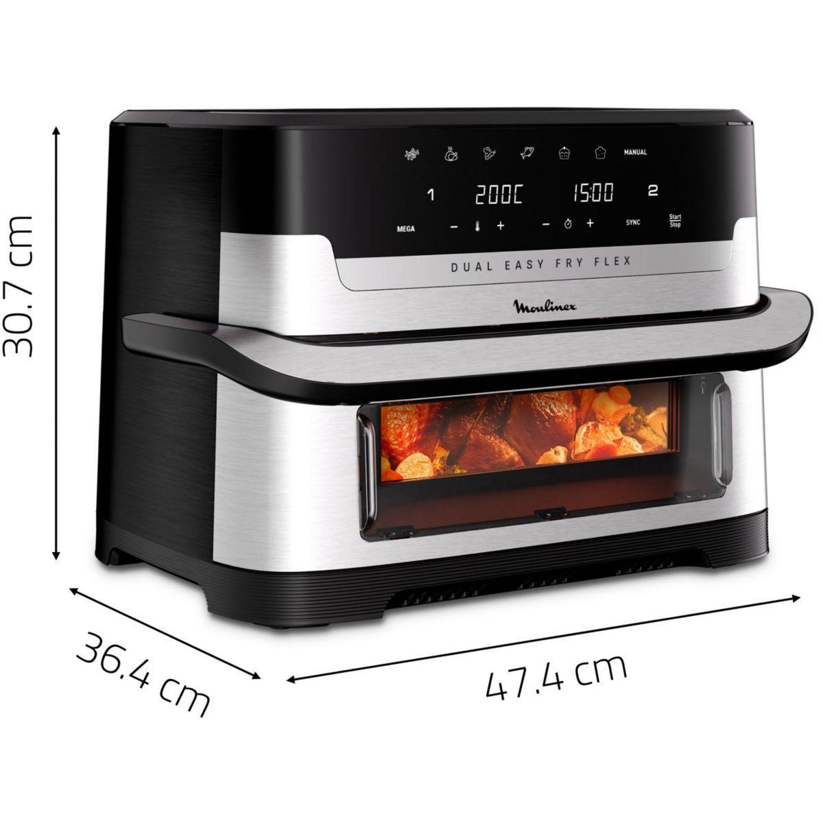 MOULINEX Friteuse sans huile Easy Fry Dual Flex EZ922DF0