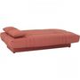 Voir la diapositive 4 : MARKET24 Banquette clic clac 3 places - tissu Terracotta - Style contemporain - L 190 x P 92 cm - DREAM