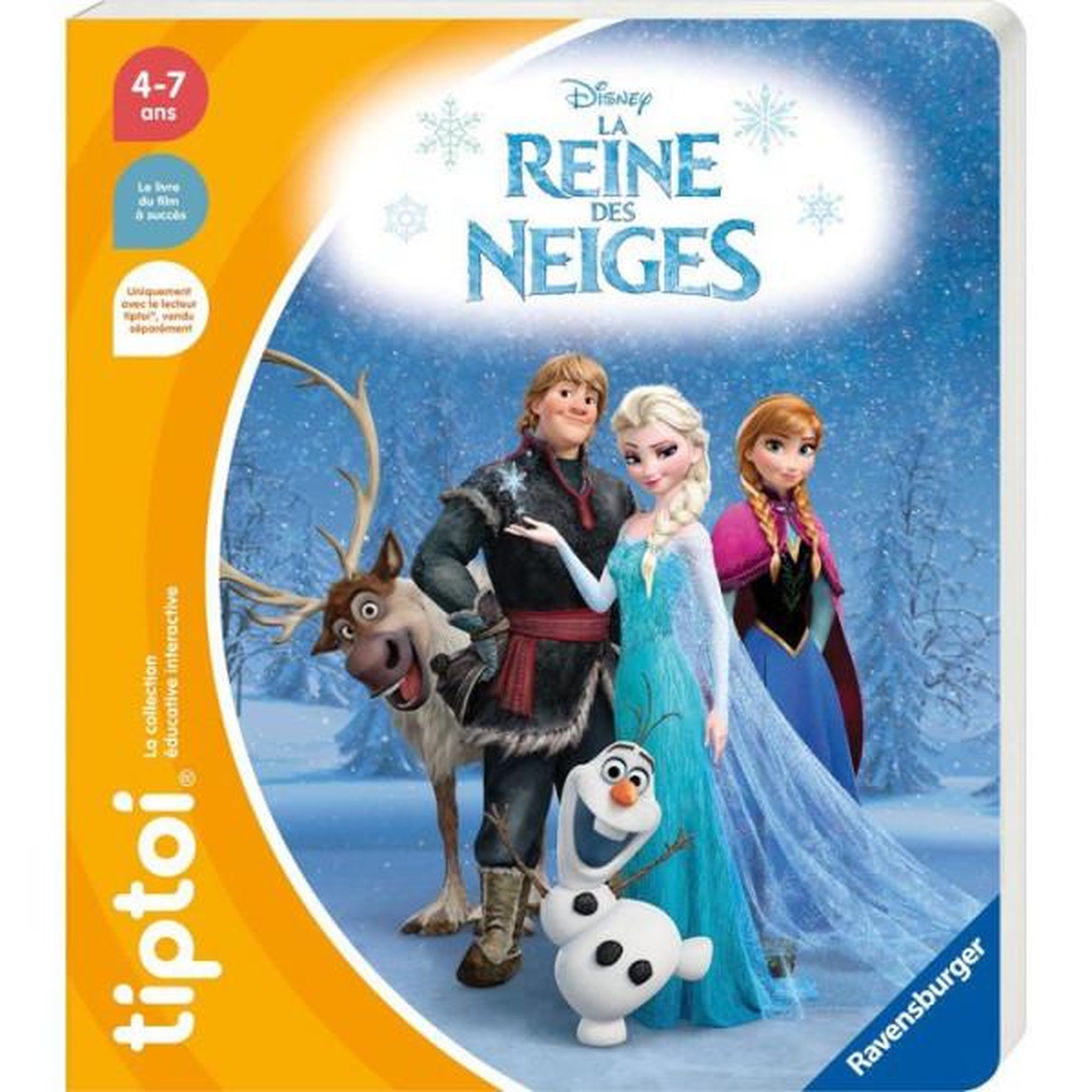 RAVENSBURGER Ravensburger - tiptoi - Livre interactif - La Reine des neiges - Jeu éducatif électronique, sans écran - des 4 ans - 13099077