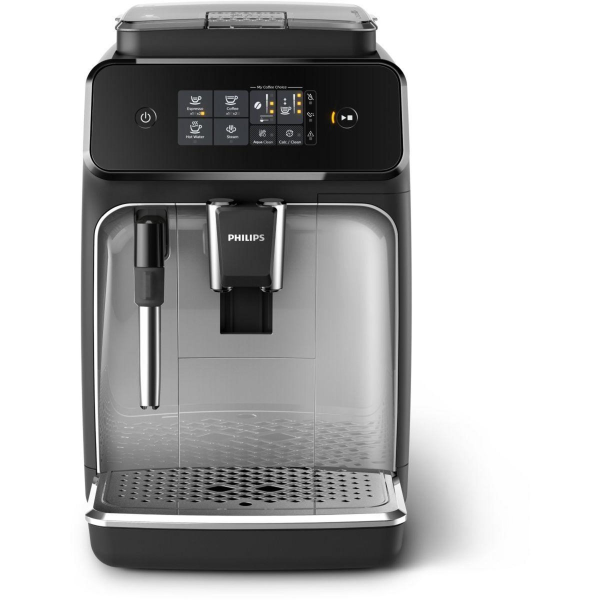 Philips Expresso Broyeur EP2224/90 Noir Gris Perle série 2200 SilentBrew
