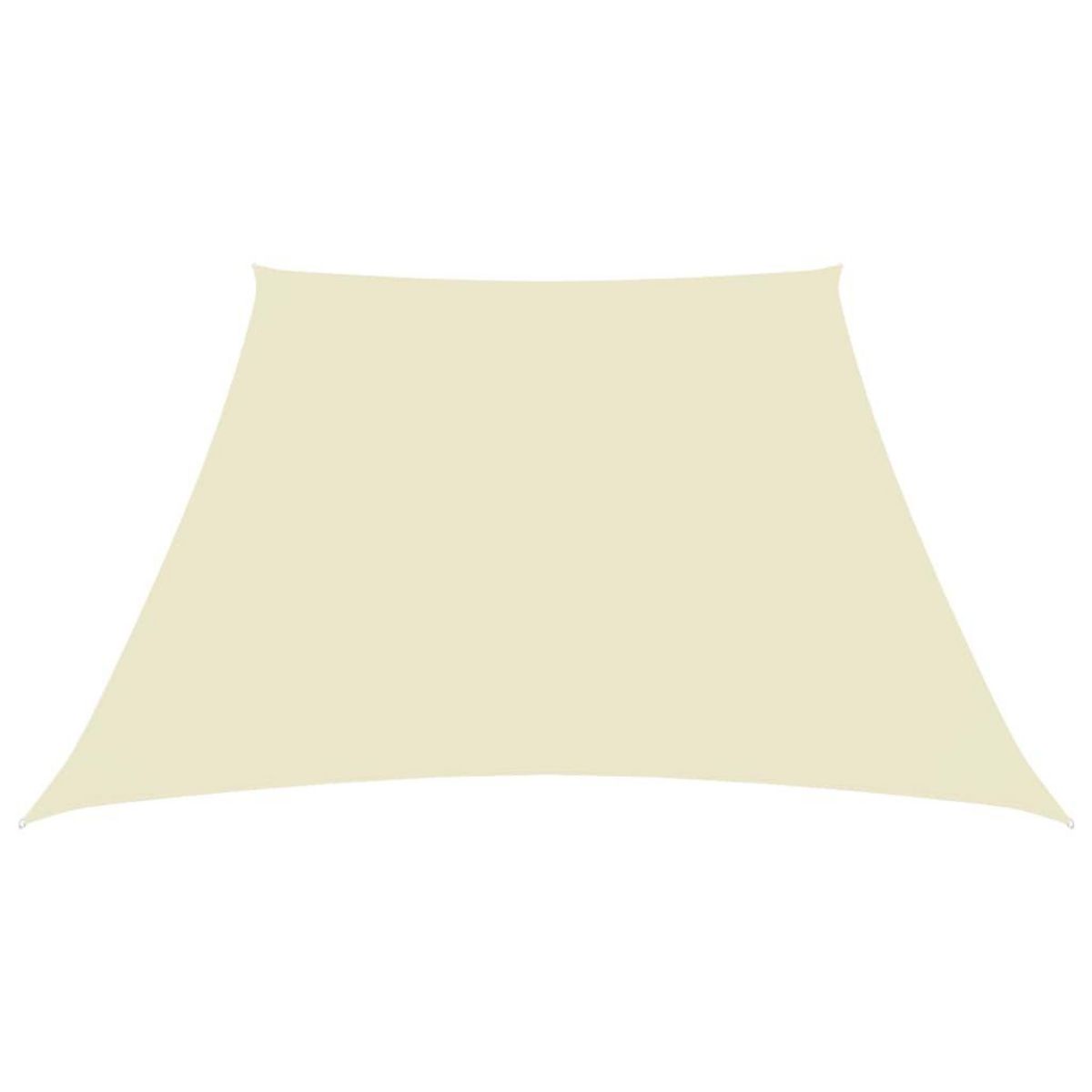 VIDAXL Voile de parasol Tissu Oxford trapeze 2/4x3 m Creme