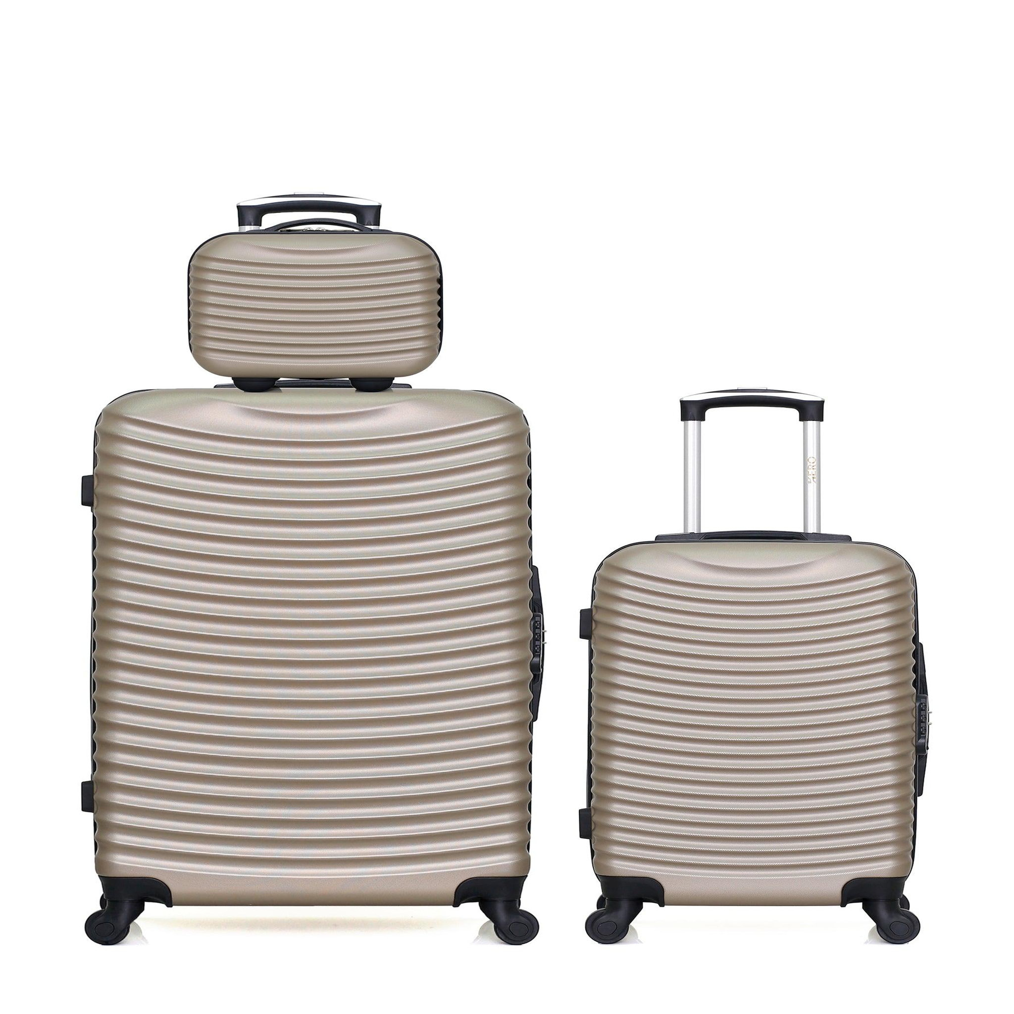 HERO Lot de 3 - valises grand format, cabine et vanity etna