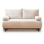 Voir la diapositive 1 : BEST MOBILIER Cristal - canapé 3 places - convertible avec coffre - en velours texturé