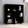 Voir la diapositive 4 : VIDAXL Bibliotheque Noir 98x30x98 cm Bois d'ingenierie