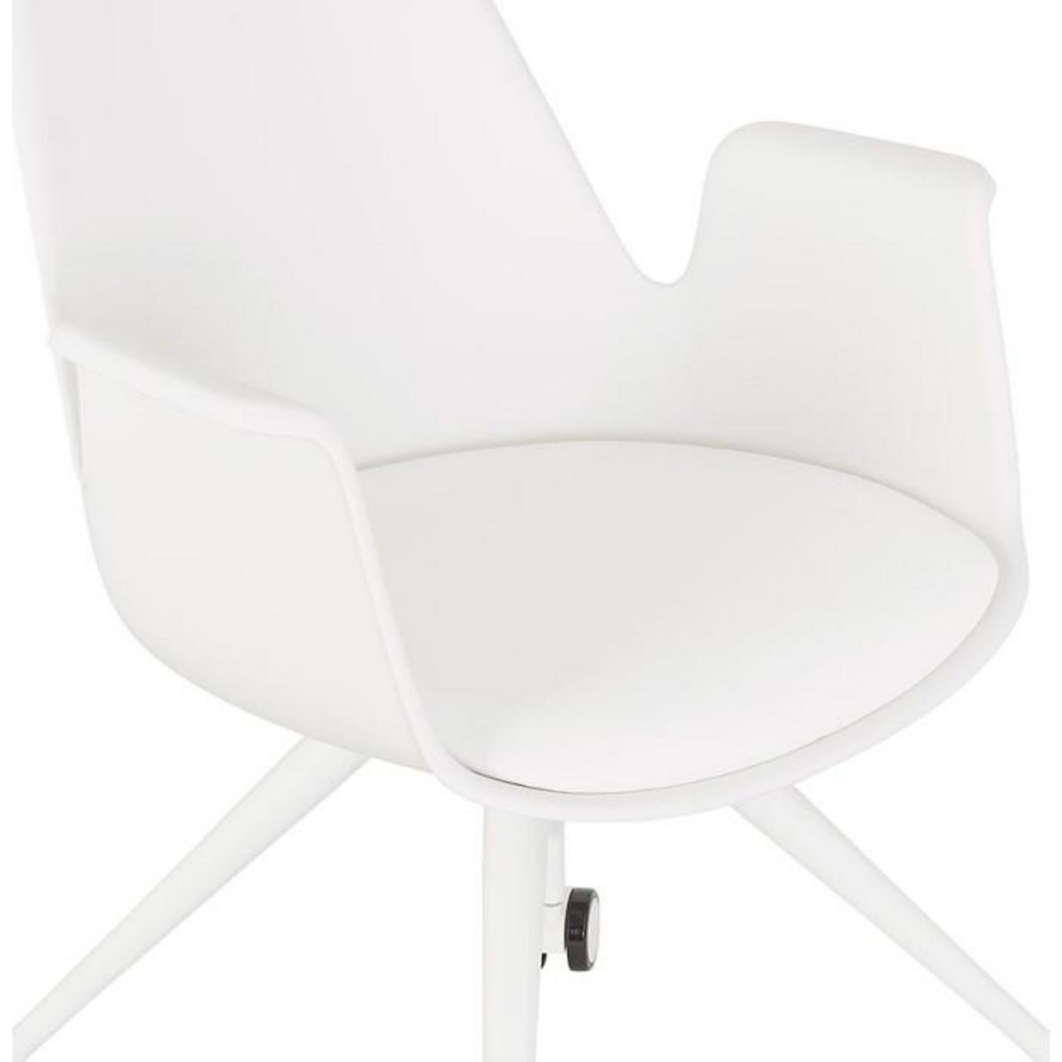 Paris Prix Chaise de Bureau Design  Mirabel  89cm Blanc