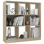 Voir la diapositive 3 : VIDAXL Bibliotheque Chene sonoma 97,5x29,5x100 cm Bois d'ingenierie