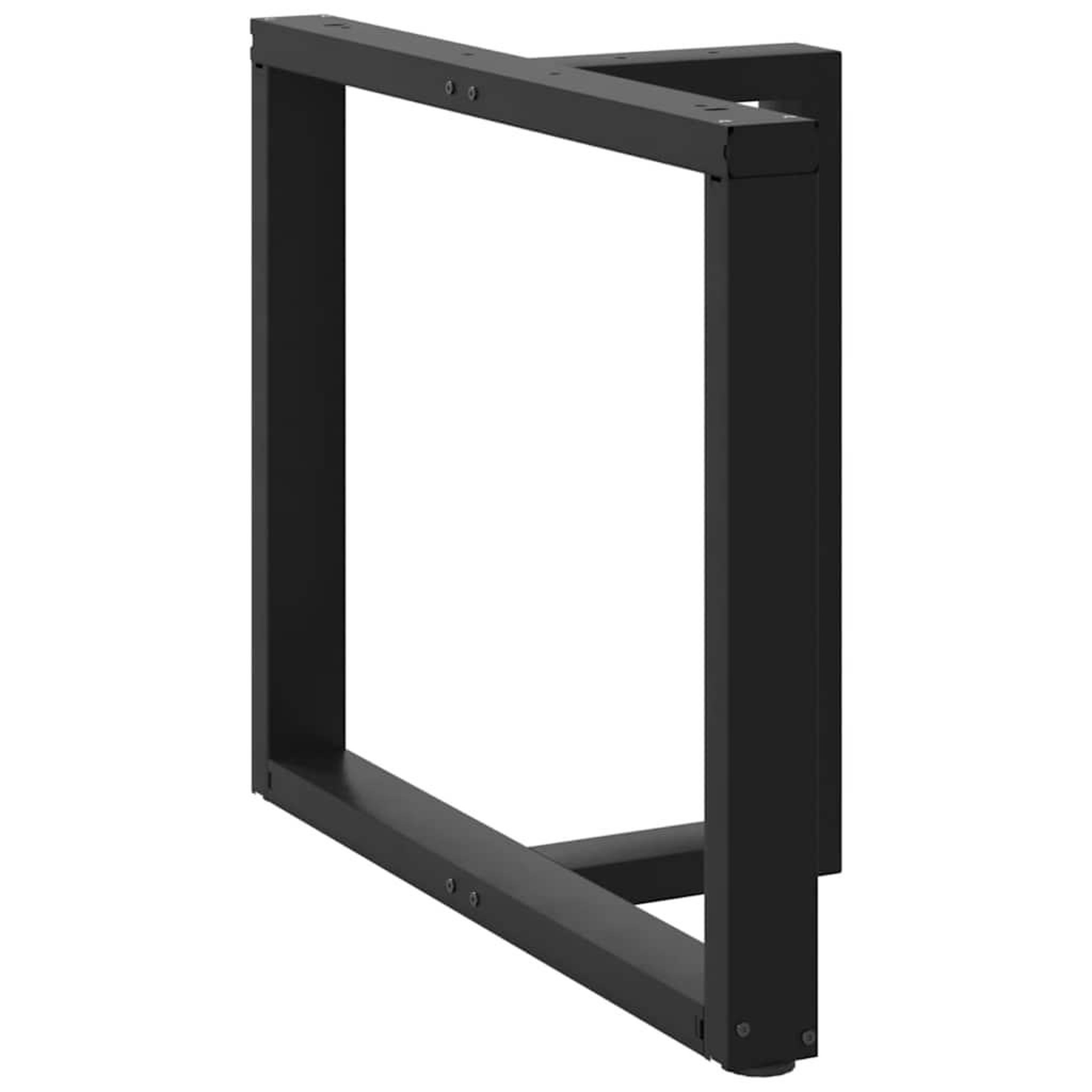 Voir la diapositive 3 : VIDAXL Pieds de table a manger forme de T 2 pcs noir 90x35x(72-73) cm
