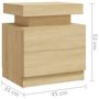 Voir la diapositive 6 : VIDAXL Table de chevet Chene sonoma 45x35x52 cm Bois d'ingenierie