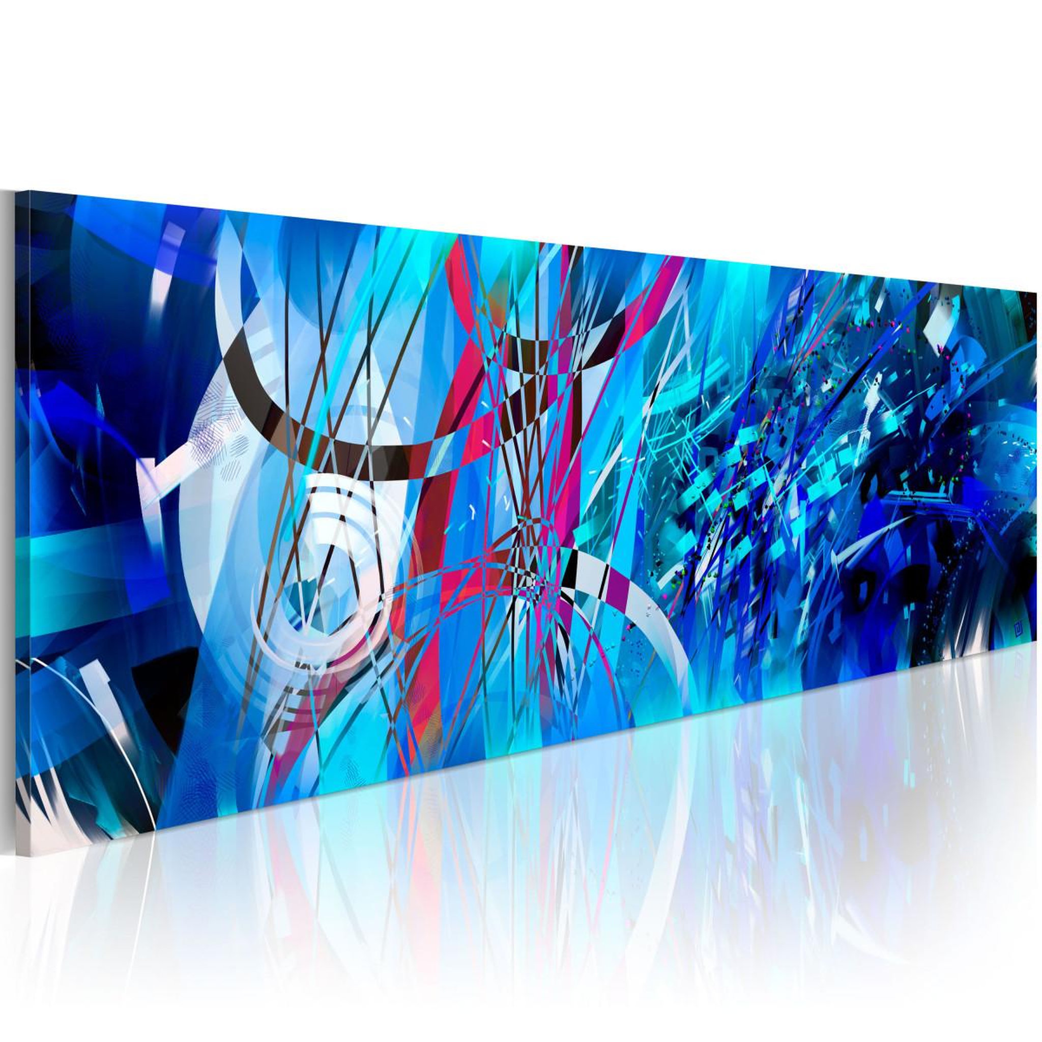 Voir la diapositive 1 : Paris Prix Tableau Imprimé  Pluie Turquoise
