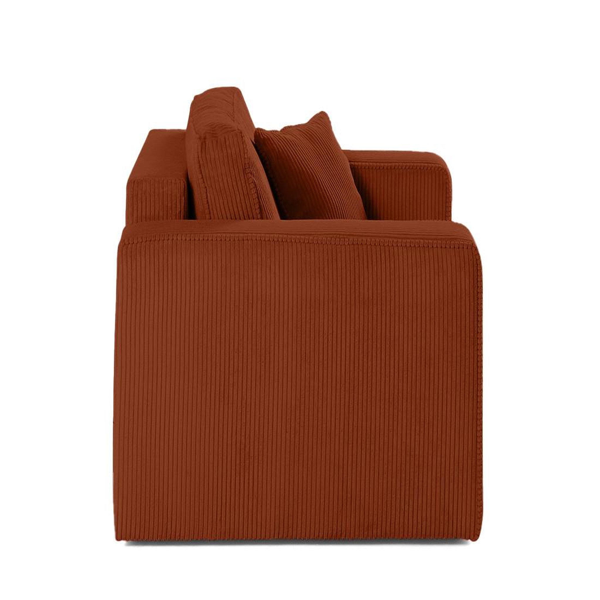 Voir la diapositive 2 : BEST MOBILIER Topaze - fauteuil - en velours côtelé