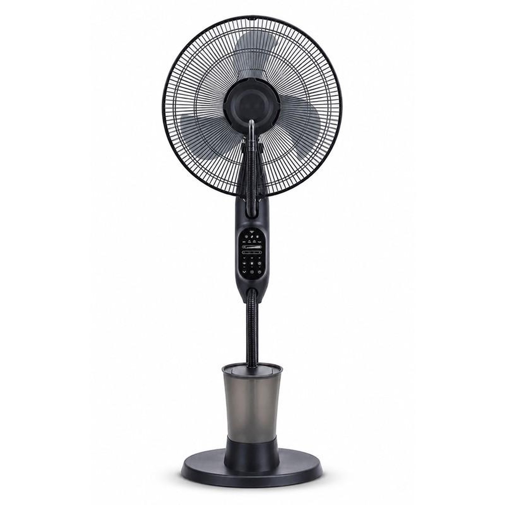 Voir la diapositive 2 : Ventilateur brumisateur sur pied - 40 cm - 75 w