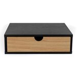 Paris Prix Chevet Mural Design en Bois  Tafar  40cm Noir