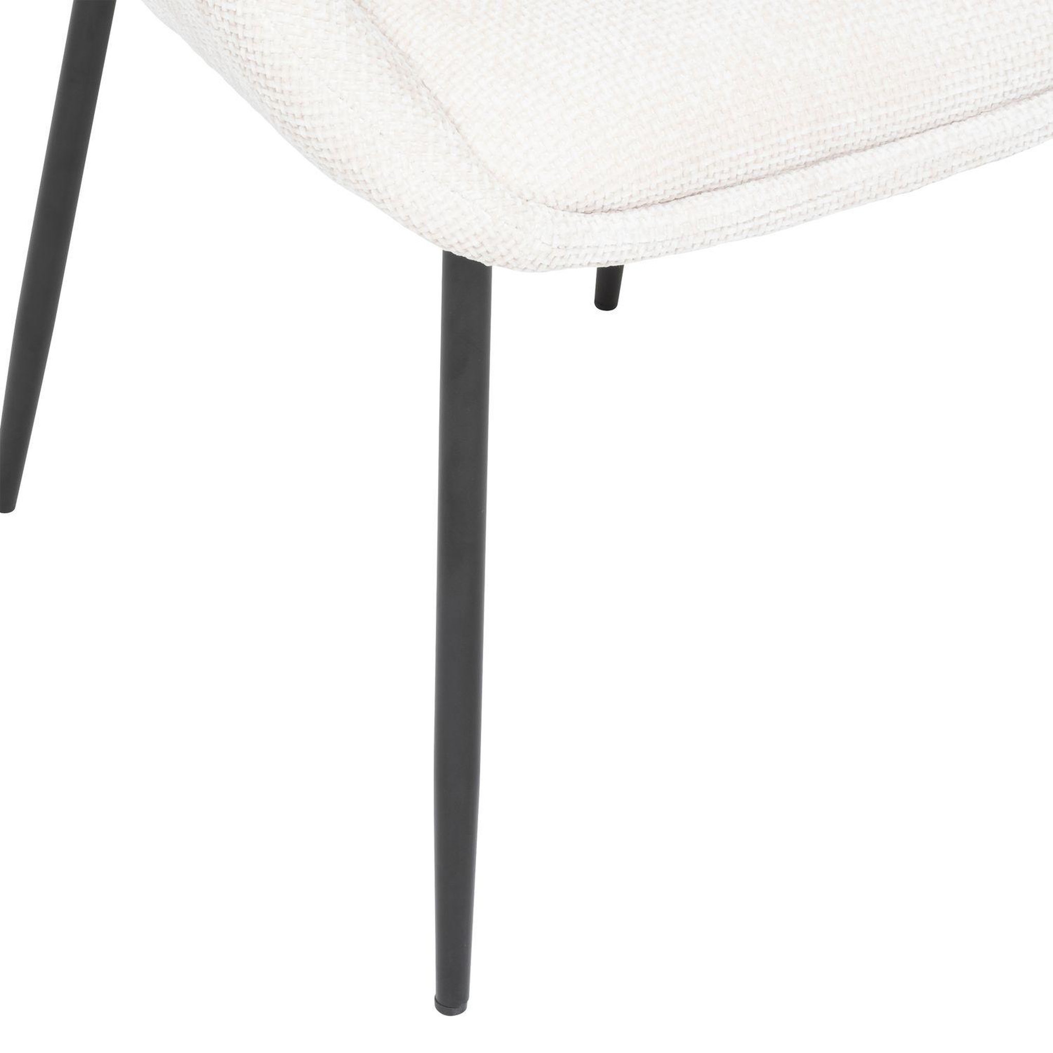 Voir la diapositive 4 : TOILINUX Lot de 2 chaises en tissu chenille seliso
