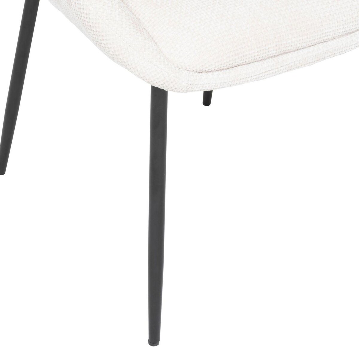 TOILINUX Lot de 2 chaises en tissu chenille SELISO